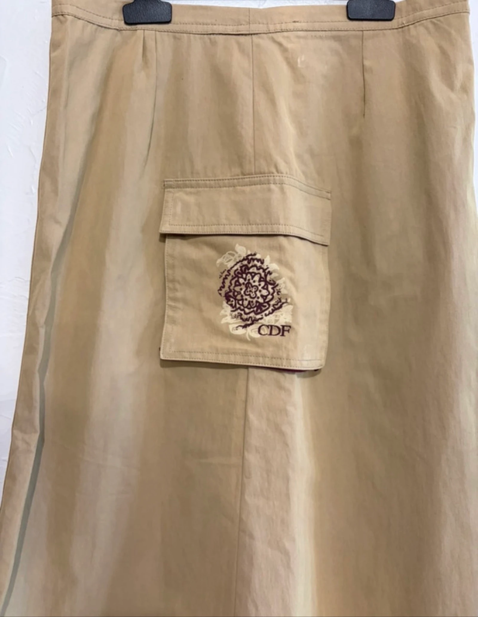 Falda beige vintage de talle alta talla 40 – photo 3